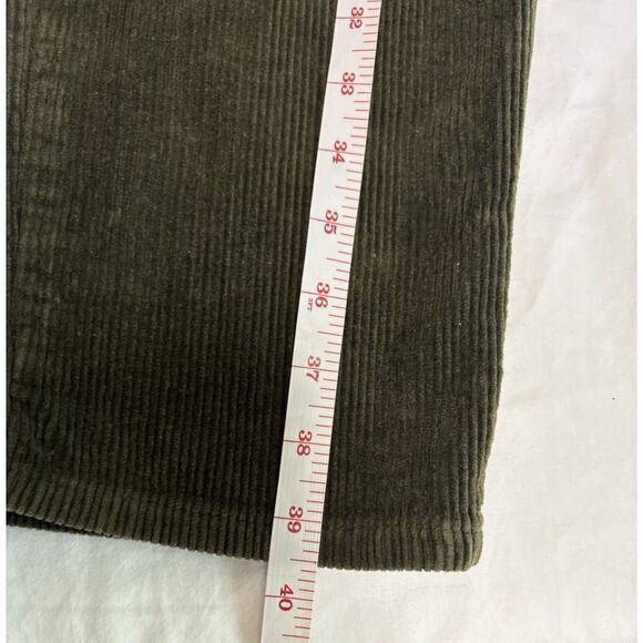 Lauren Jeans Co Ralph Lauren Corduroy Pants Woman 4 Straight Leg Olive Green VTG - Picture 8 of 9